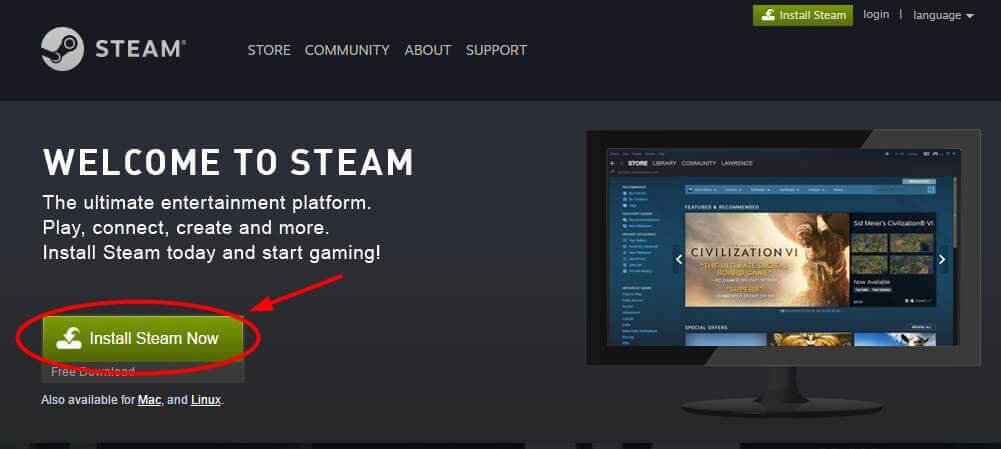 下載Steam